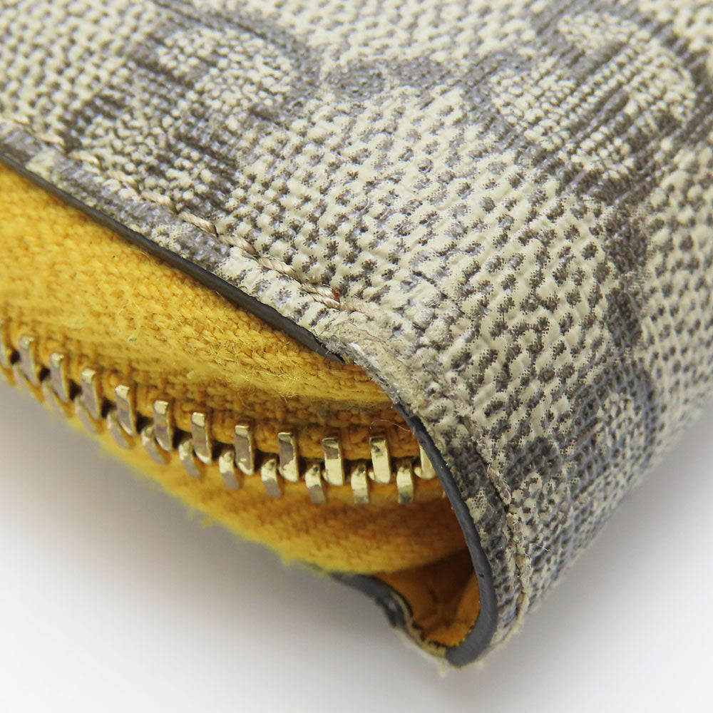 GUCCI Long Wallet Purse 506279 GG Supreme Canvas beige Women Used Authentic