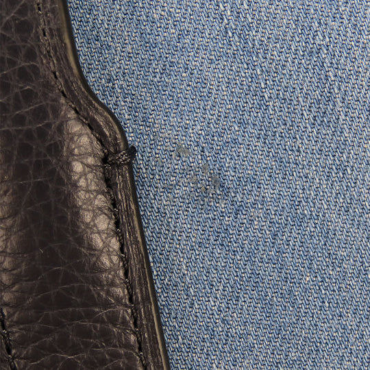 COACH Tote Bag 91140 Denim, Leather blue Women Used Authentic