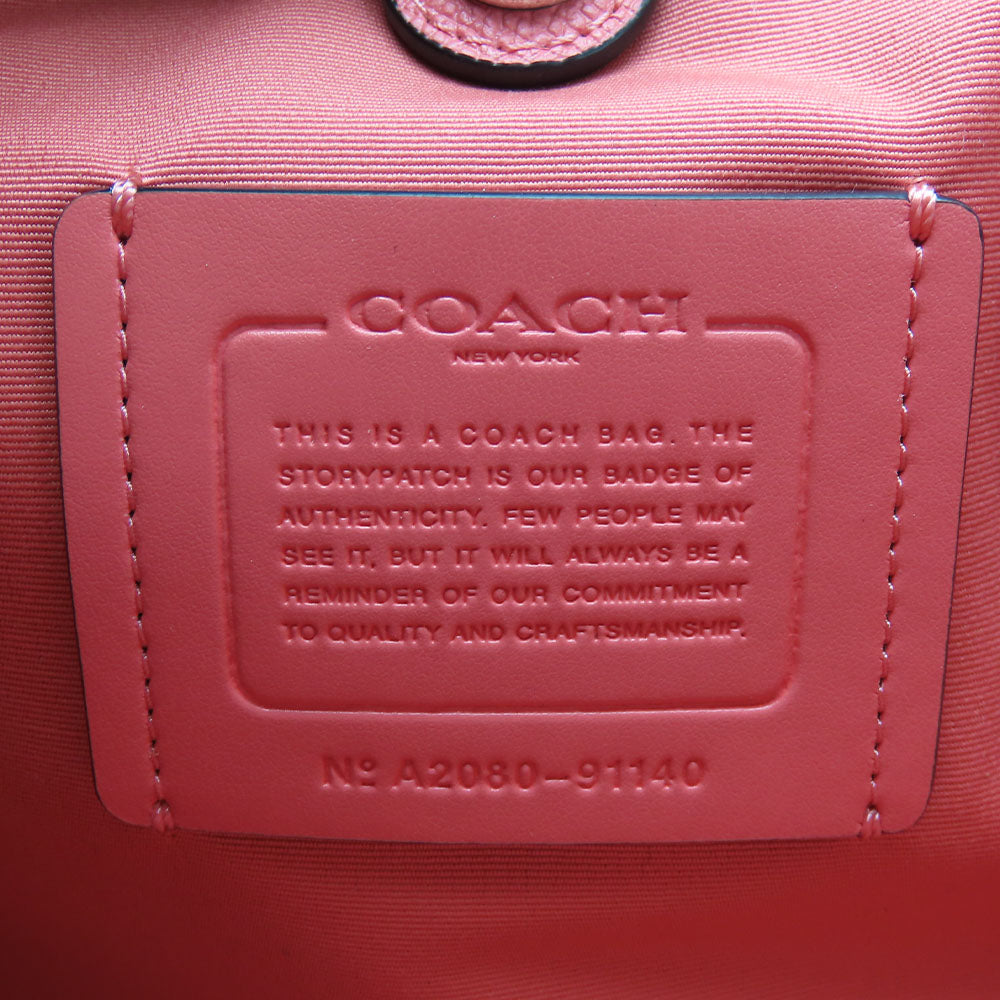 COACH Tote Bag 91140 Denim, Leather blue Women Used Authentic