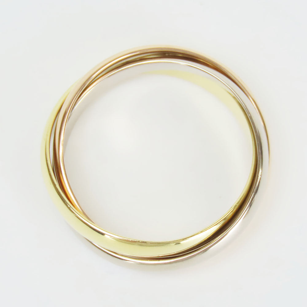 CARTIER Ring K18 Yellow Gold, K18 Pink Gold, K18WG Three color Small Trinity Women 51 Used Authentic