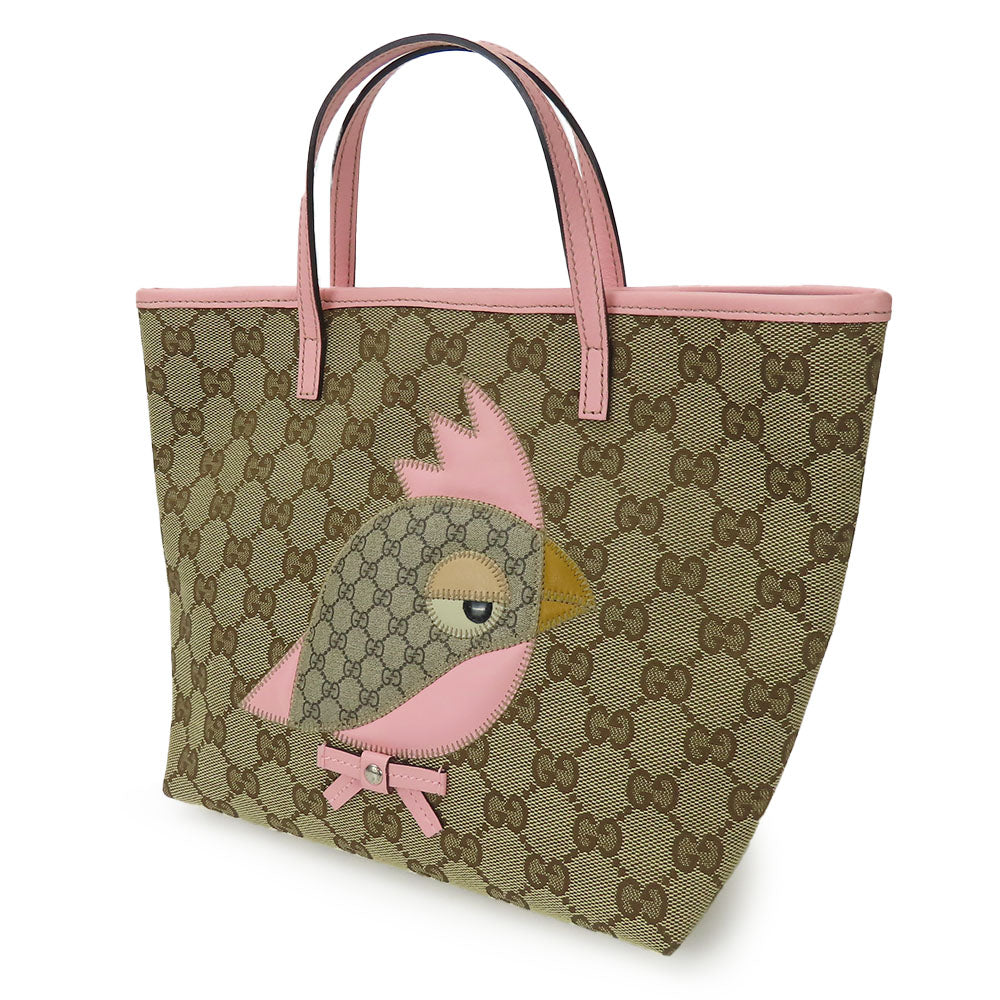 GUCCI Handbag 271101 GG canvas beige Papagallo