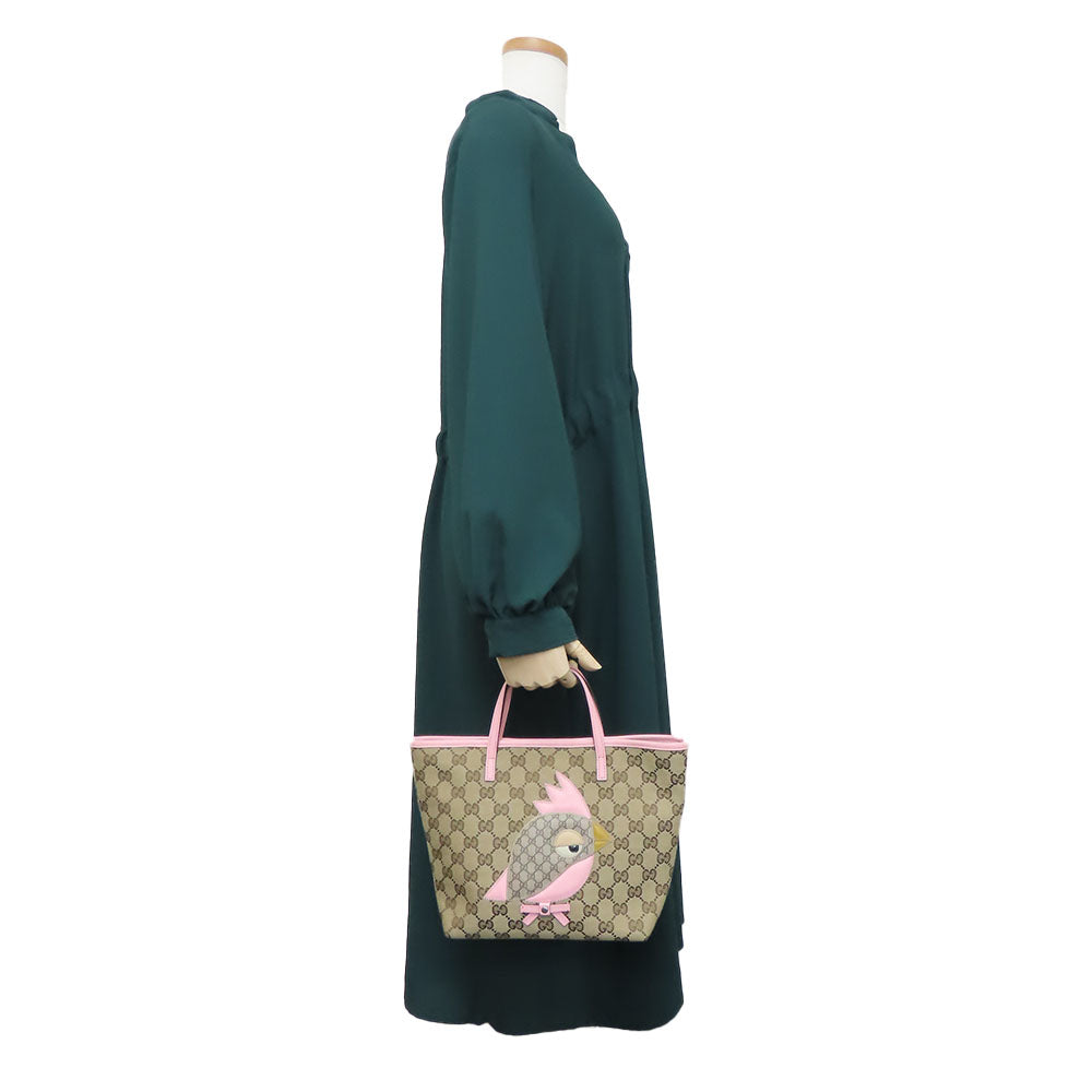 GUCCI Handbag 271101 GG canvas beige Papagallo