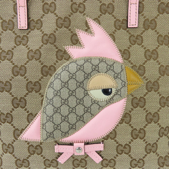 GUCCI Handbag 271101 GG canvas beige Papagallo