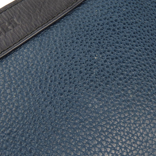 COACH Shoulder Bag F71431 leather Navy mens Used Authentic