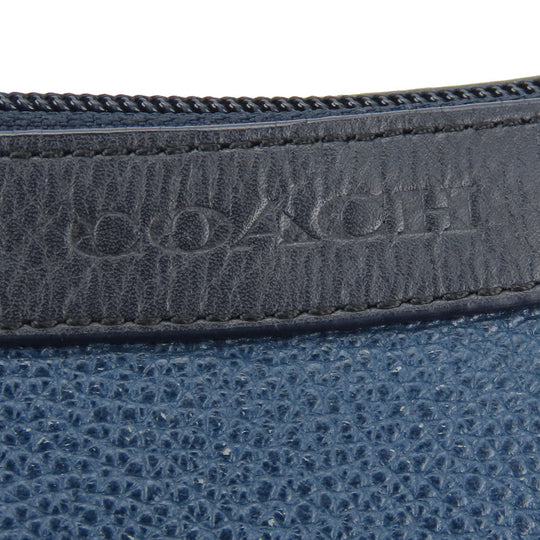 COACH Shoulder Bag F71431 leather Navy mens Used Authentic