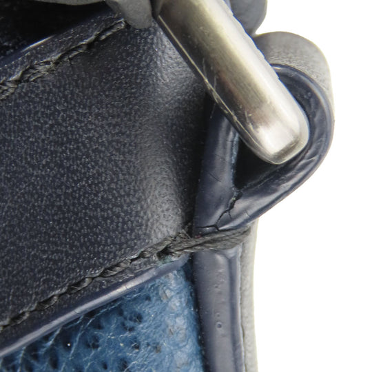 COACH Shoulder Bag F71431 leather Navy mens Used Authentic