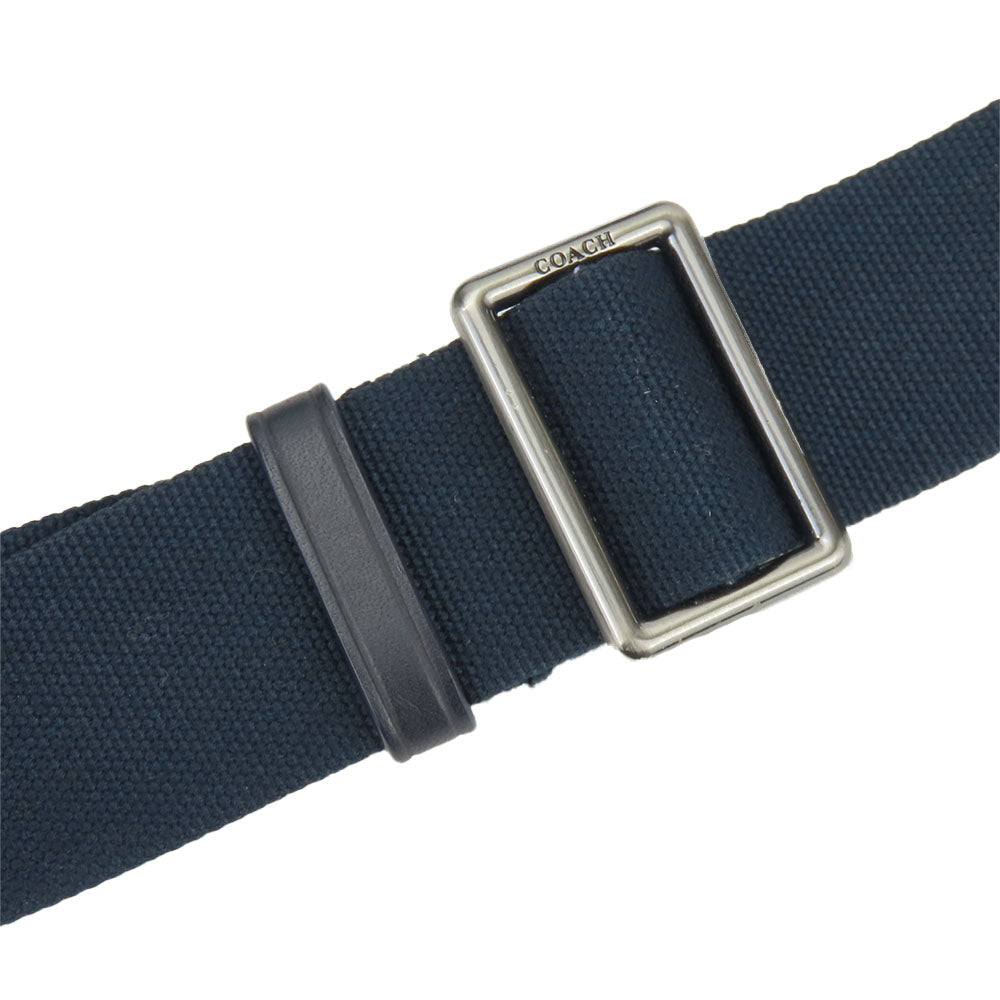 COACH Shoulder Bag F71431 leather Navy mens Used Authentic