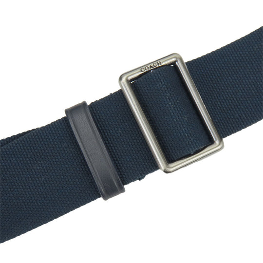 COACH Shoulder Bag F71431 leather Navy mens Used Authentic