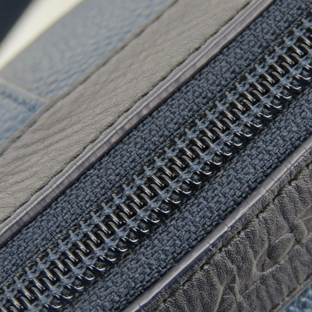 COACH Shoulder Bag F71431 leather Navy mens Used Authentic