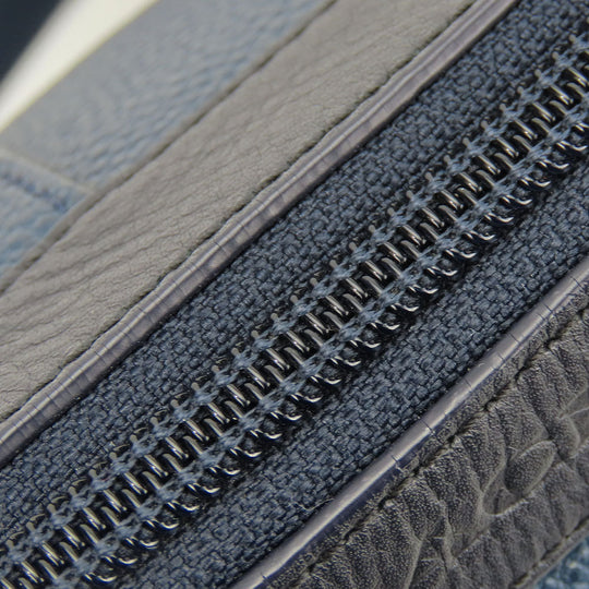 COACH Shoulder Bag F71431 leather Navy mens Used Authentic