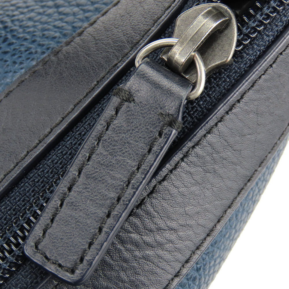 COACH Shoulder Bag F71431 leather Navy mens Used Authentic