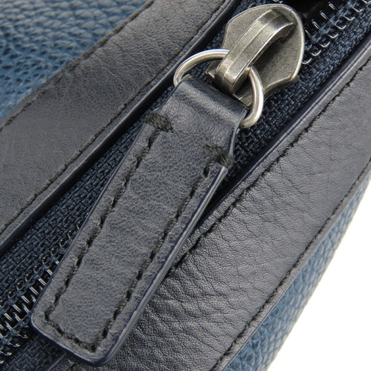 COACH Shoulder Bag F71431 leather Navy mens Used Authentic