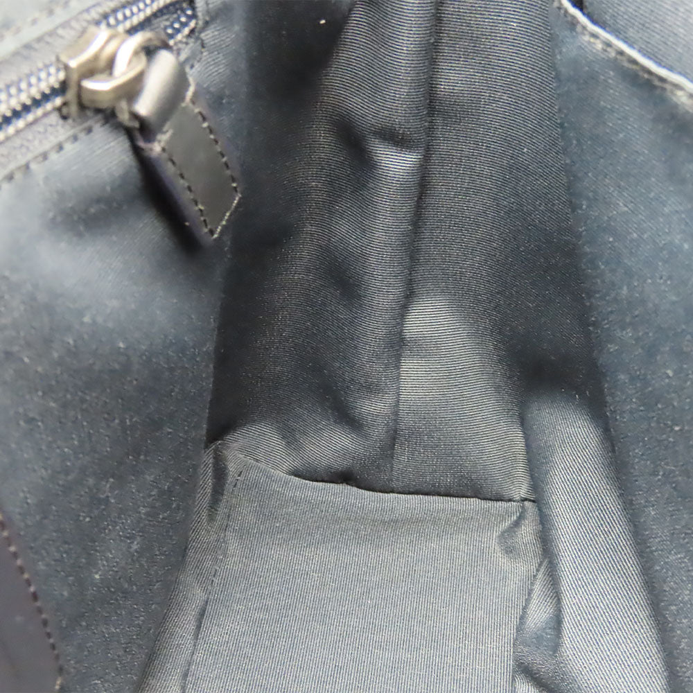 COACH Shoulder Bag F71431 leather Navy mens Used Authentic