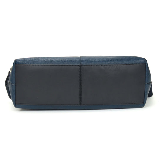 COACH Shoulder Bag F71431 leather Navy mens Used Authentic