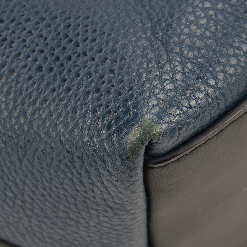 COACH Shoulder Bag F71431 leather Navy mens Used Authentic