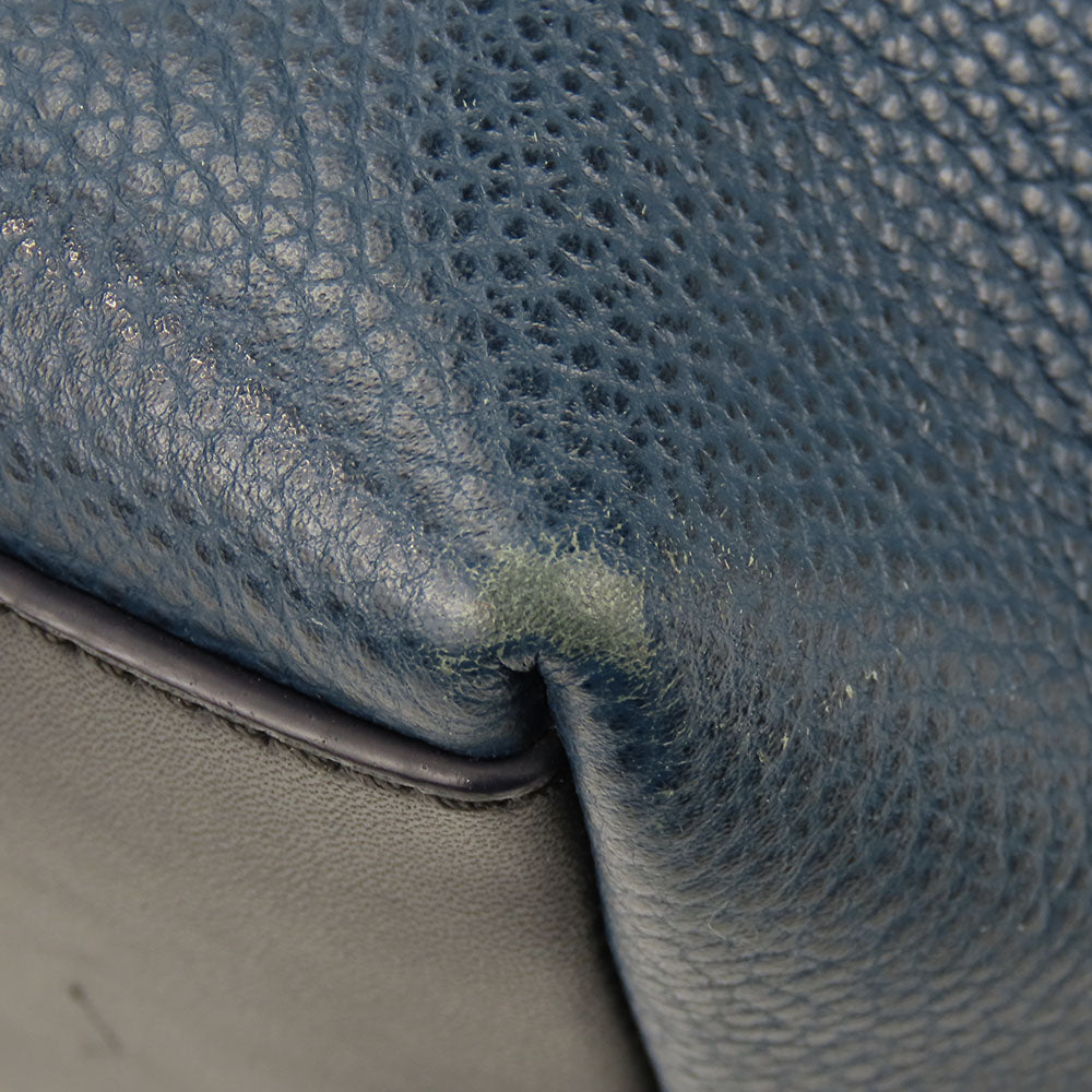 COACH Shoulder Bag F71431 leather Navy mens Used Authentic