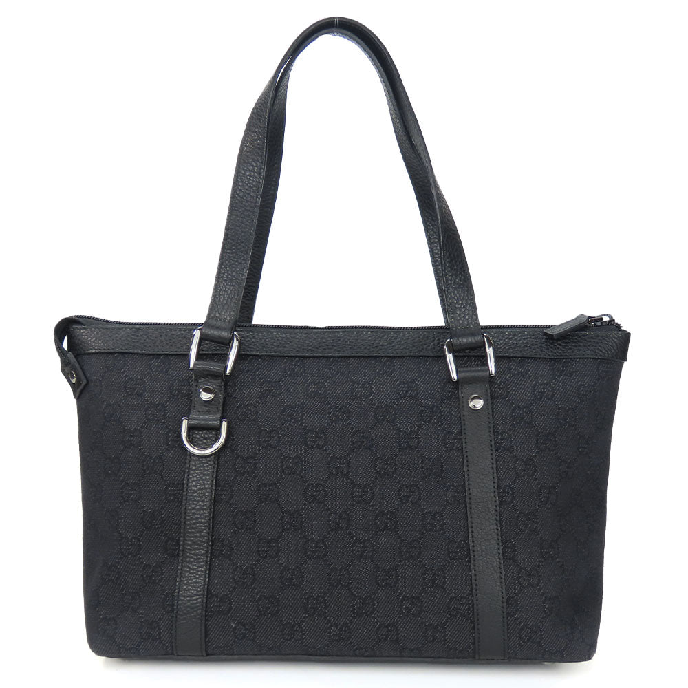 GUCCI Tote Bag 268640 GG canvas black Women Used Authentic