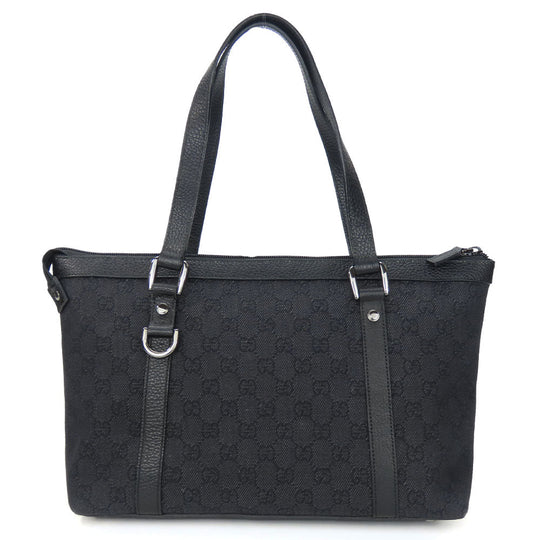GUCCI Tote Bag 268640 GG canvas black Women Used Authentic