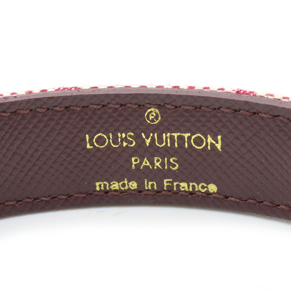 LOUIS VUITTON bracelet M64459 Monogram Mini, Metal pink Good Luck Bless Women Used Authentic