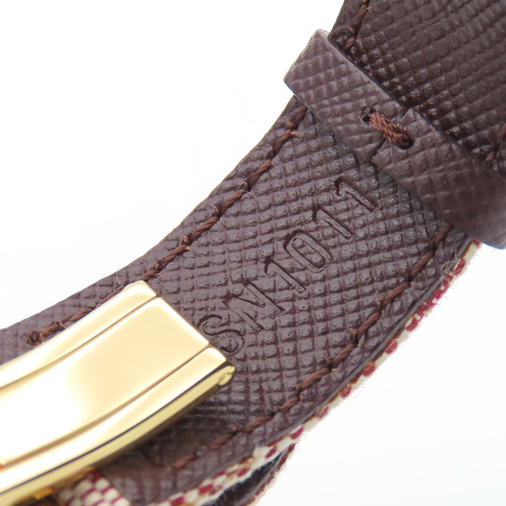 LOUIS VUITTON bracelet M64459 Monogram Mini, Metal pink Good Luck Bless Women Used Authentic