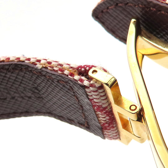 LOUIS VUITTON bracelet M64459 Monogram Mini, Metal pink Good Luck Bless Women Used Authentic