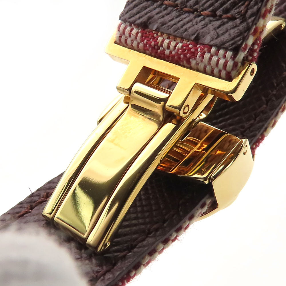 LOUIS VUITTON bracelet M64459 Monogram Mini, Metal pink Good Luck Bless Women Used Authentic