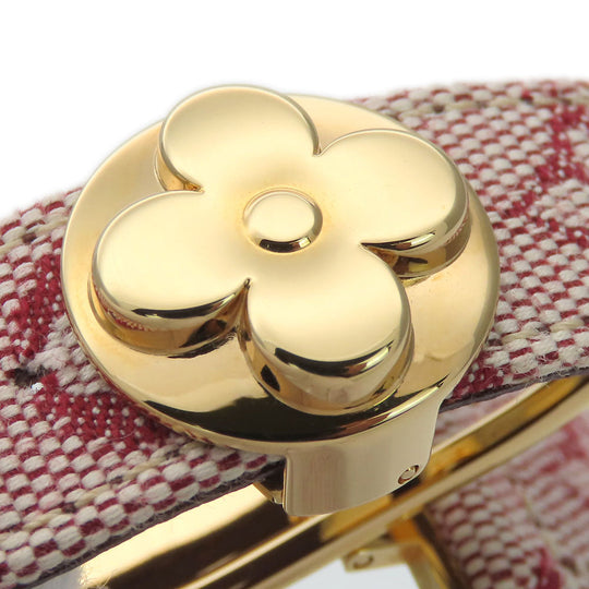 LOUIS VUITTON bracelet M64459 Monogram Mini, Metal pink Good Luck Bless Women Used Authentic