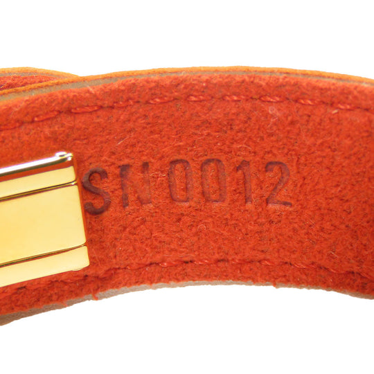 LOUIS VUITTON bracelet M64448 Tanned leather, metal beige Good Luck Bless Women Used Authentic