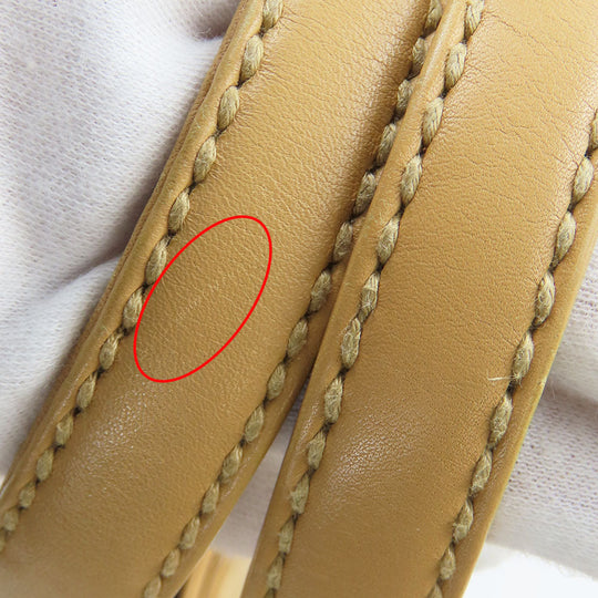 CHANEL Handbag Calfskin beige