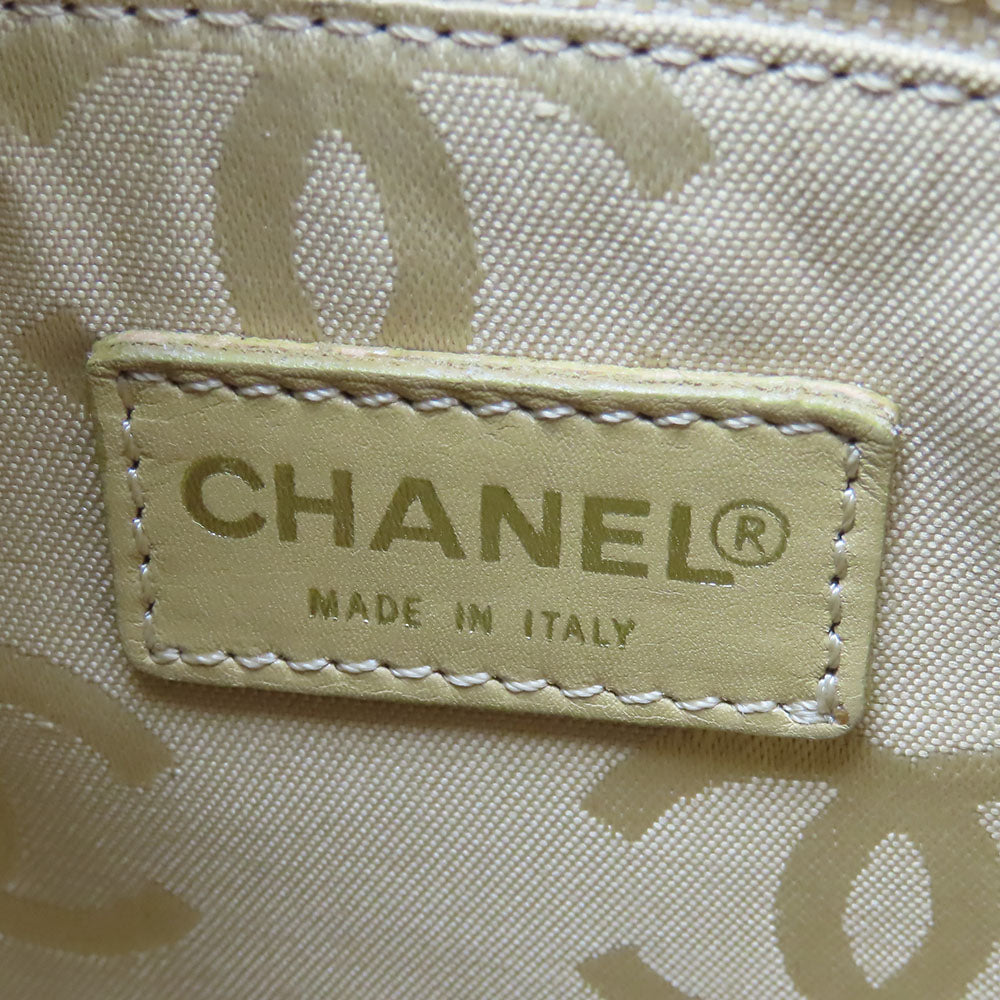 CHANEL Handbag Calfskin beige
