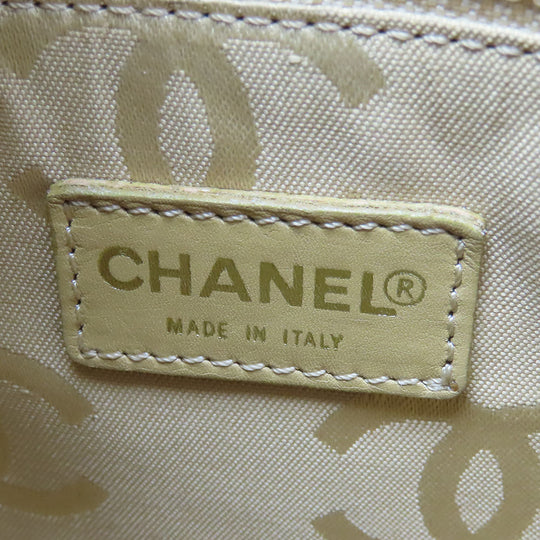 CHANEL Handbag Calfskin beige
