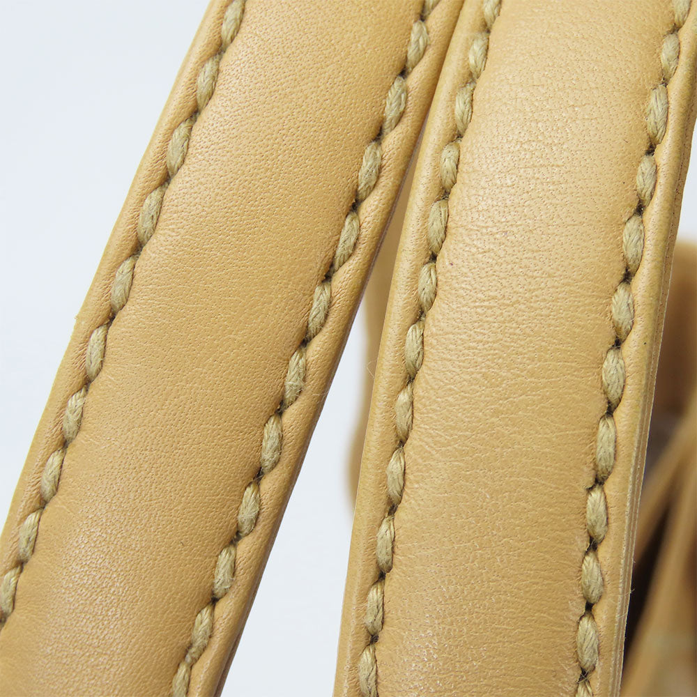 CHANEL Handbag Calfskin beige