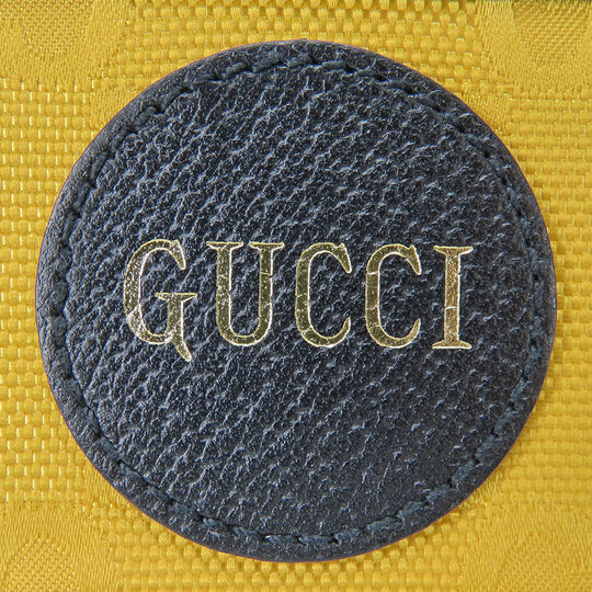GUCCI Coin case 625583 Leather, GG Nylon yellow Off the grid Women(Unisex) Used Authentic