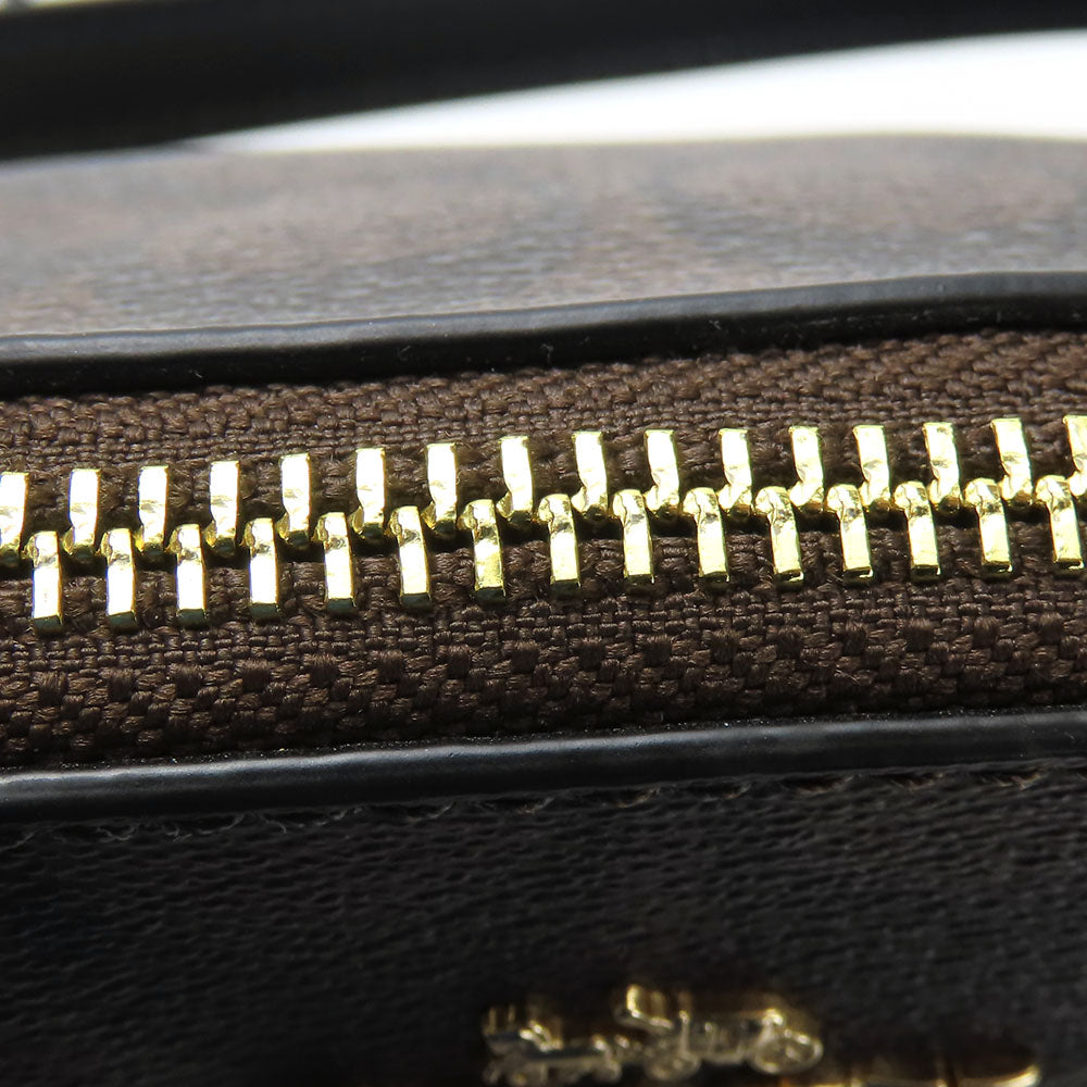 COACH Shoulder Bag F28989 leather Brown Signature Women Used Authentic