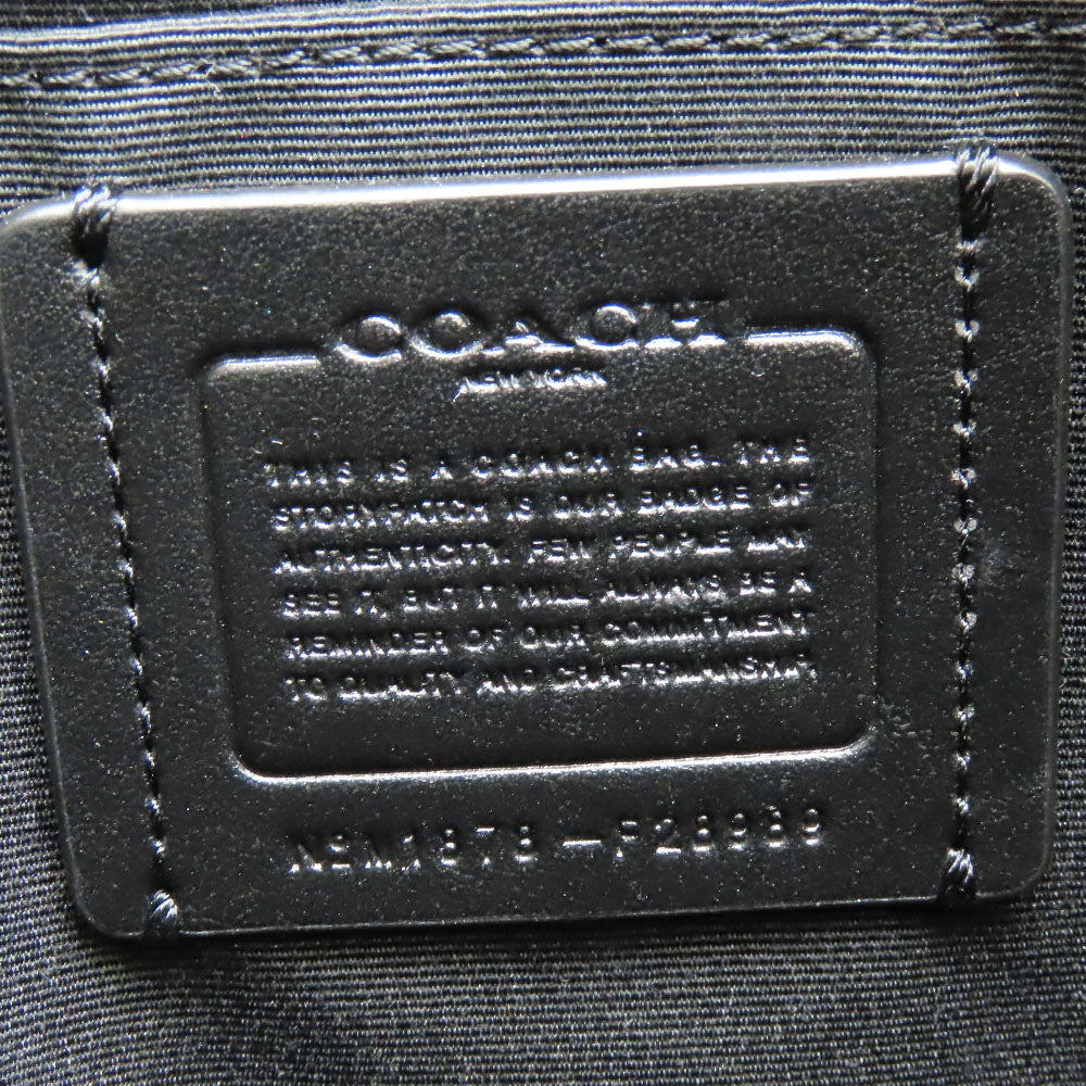 COACH Shoulder Bag F28989 leather Brown Signature Women Used Authentic