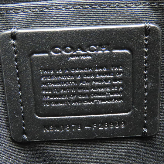 COACH Shoulder Bag F28989 leather Brown Signature Women Used Authentic