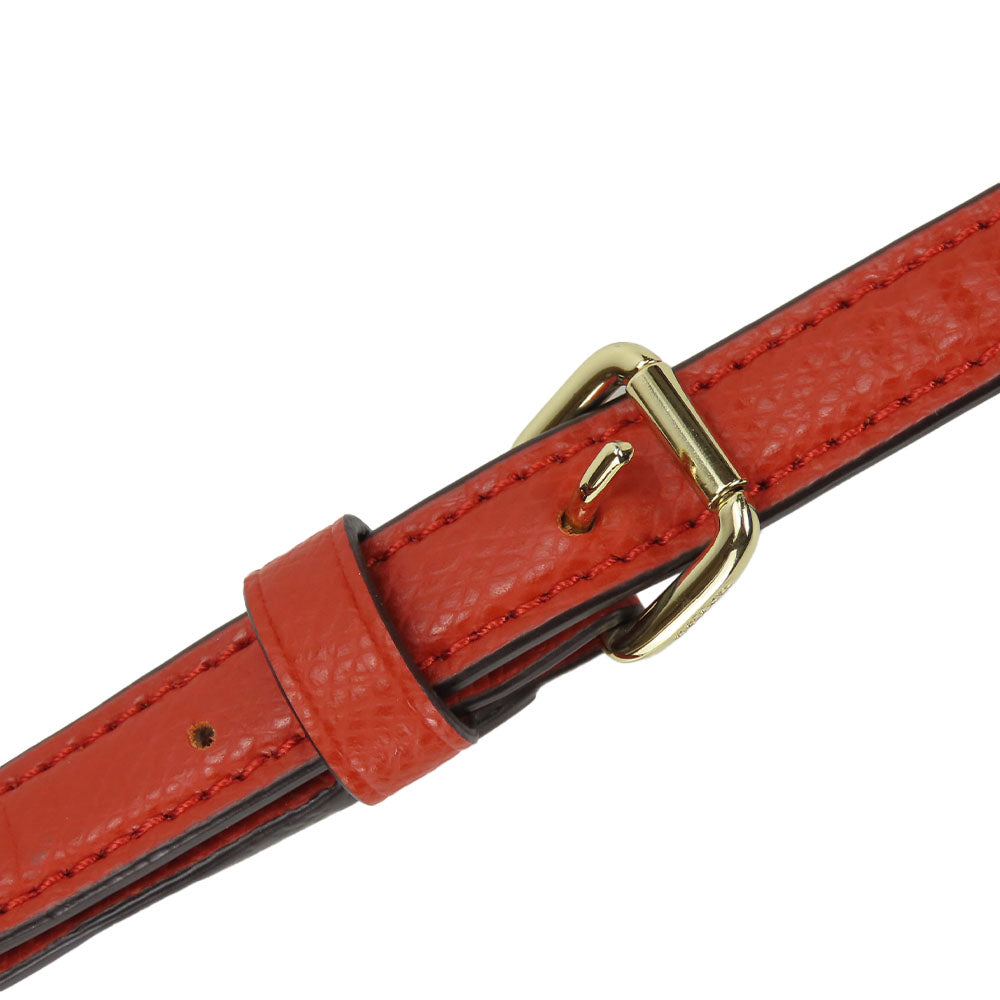 COACH Shoulder Bag F34938 Leather, PVC coated canvas Brown Signature Women Used Authentic