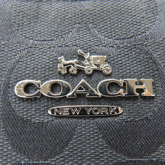 COACH Tote Bag F37231 leather black Signature