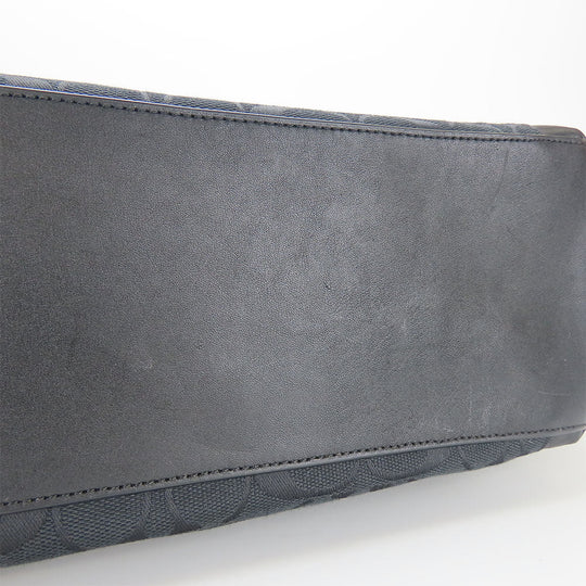 COACH Tote Bag F37231 leather black Signature