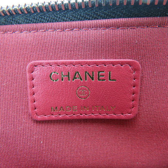 CHANEL Coin case AP2086 lambskin black Women Used Authentic