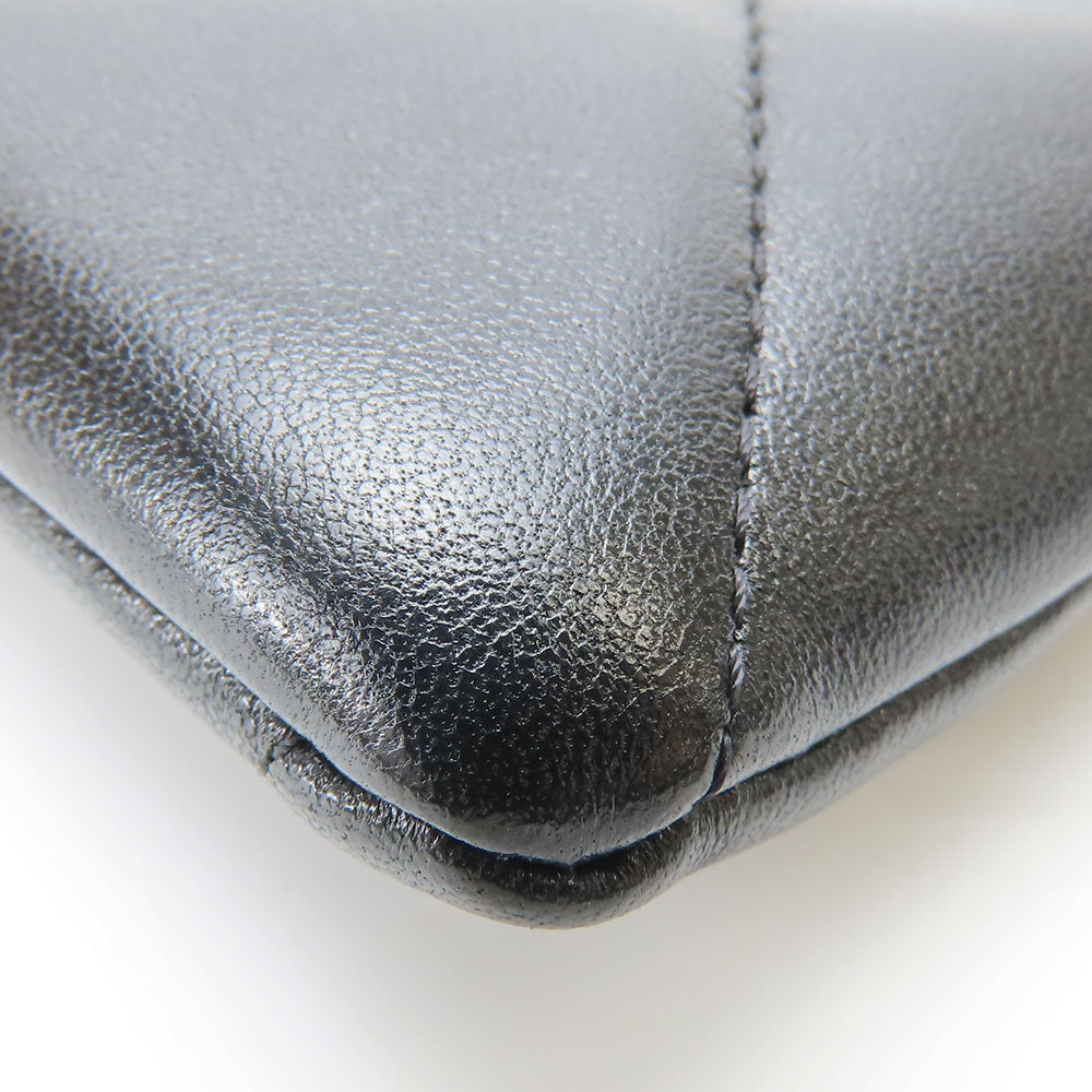 CHANEL Coin case AP2086 lambskin black Women Used Authentic
