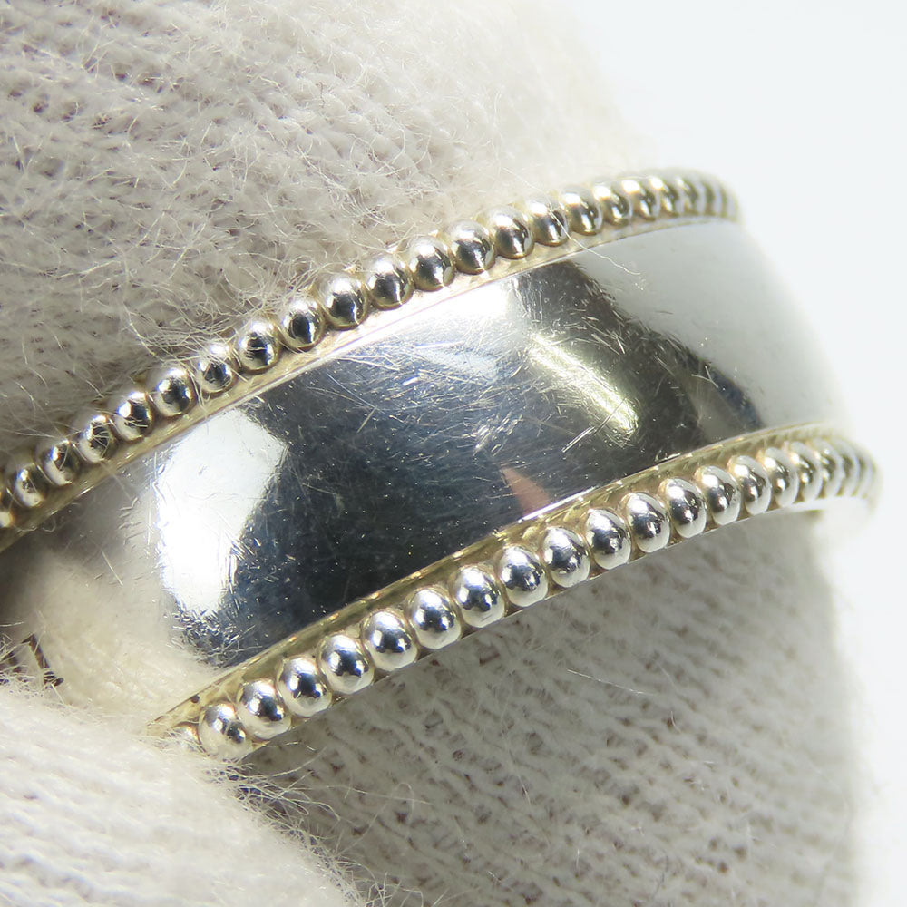 TIFFANY&Co. Ring Silver925 Silver Milgrain wide Women Used Authentic