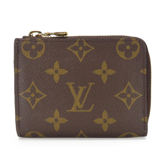 LOUIS VUITTON Card Case M83476 Monogram Brown Portefeuille Noah Compact Women Used Authentic