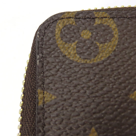 LOUIS VUITTON Card Case M83476 Monogram Brown Portefeuille Noah Compact Women Used Authentic