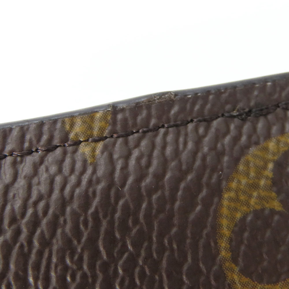 LOUIS VUITTON Card Case M83476 Monogram Brown Portefeuille Noah Compact Women Used Authentic