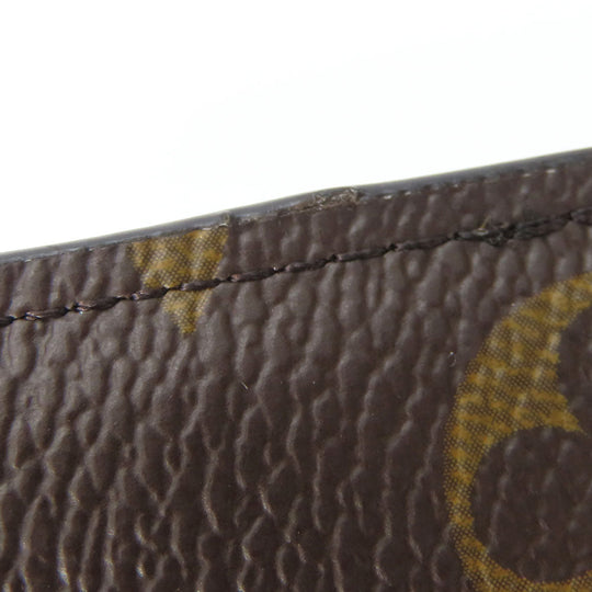 LOUIS VUITTON Card Case M83476 Monogram Brown Portefeuille Noah Compact Women Used Authentic