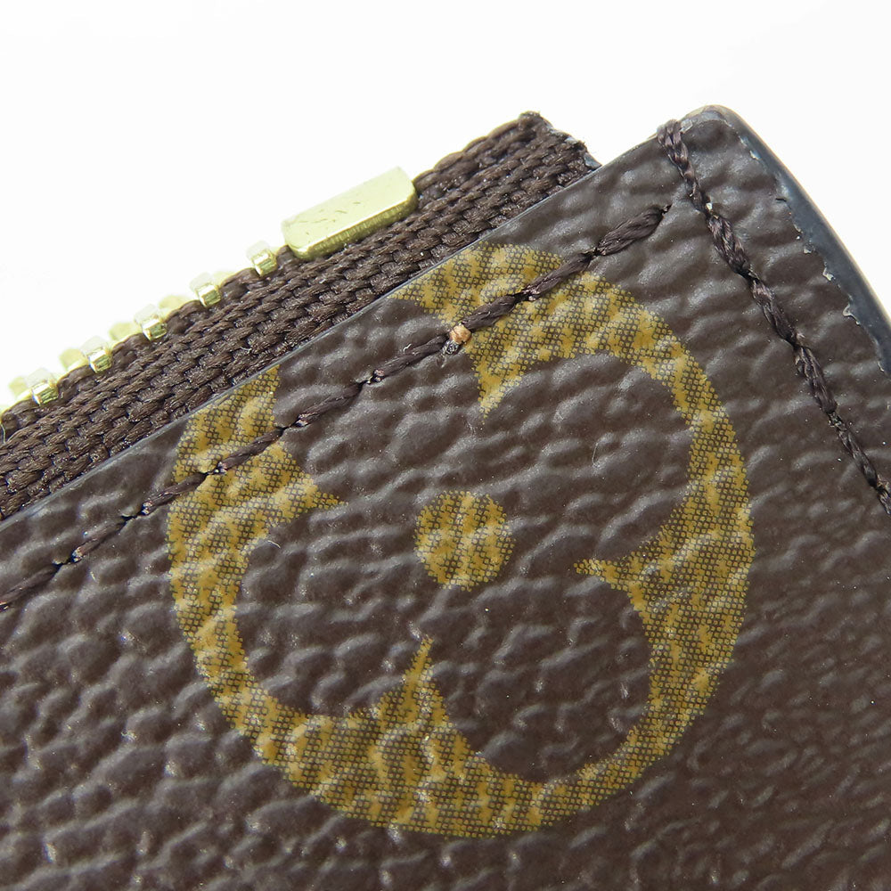 LOUIS VUITTON Card Case M83476 Monogram Brown Portefeuille Noah Compact Women Used Authentic