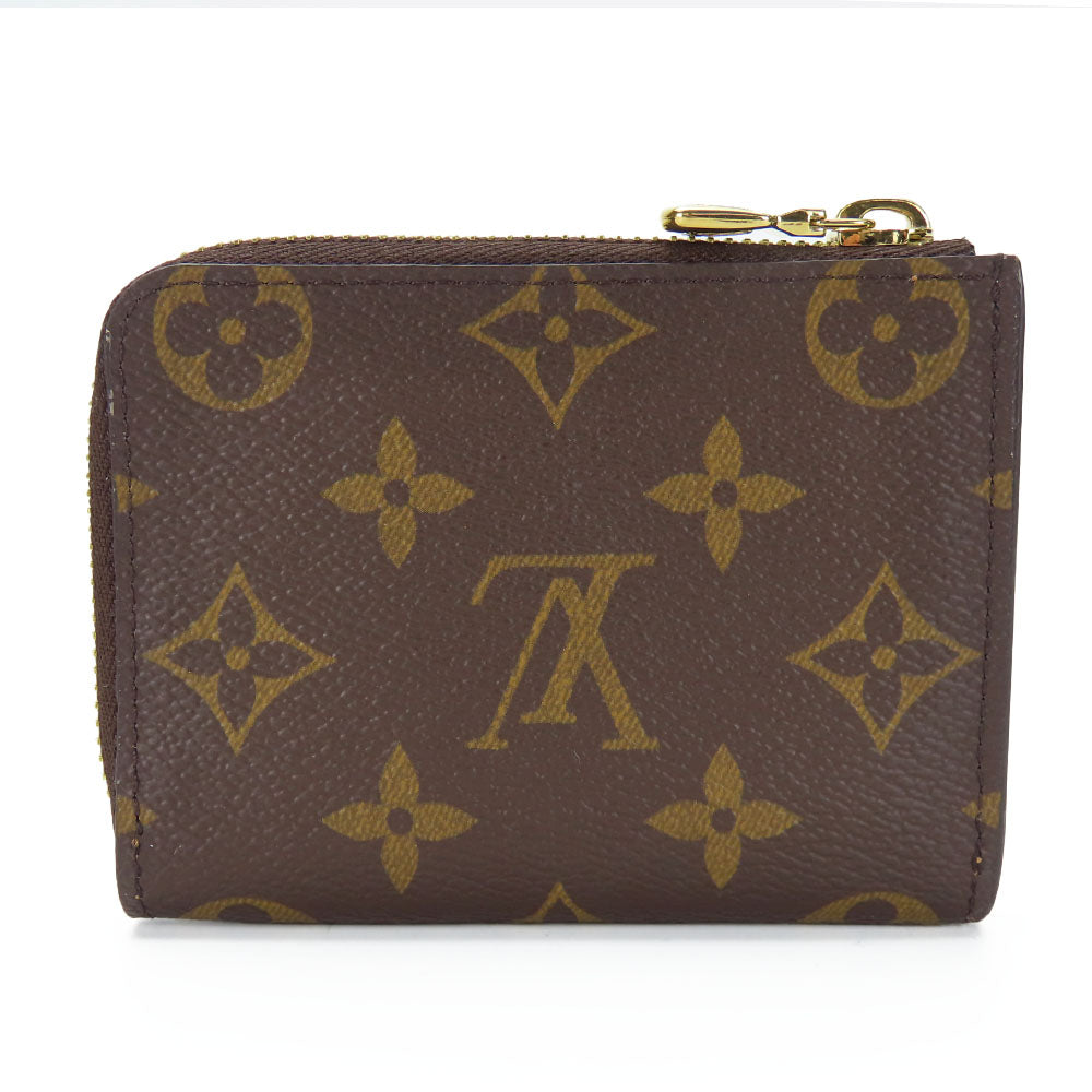 LOUIS VUITTON Card Case M83476 Monogram Brown Portefeuille Noah Compact Women Used Authentic