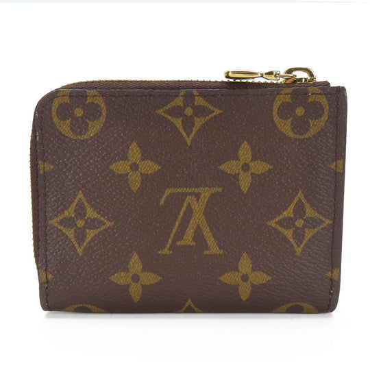 LOUIS VUITTON Card Case M83476 Monogram Brown Portefeuille Noah Compact Women Used Authentic
