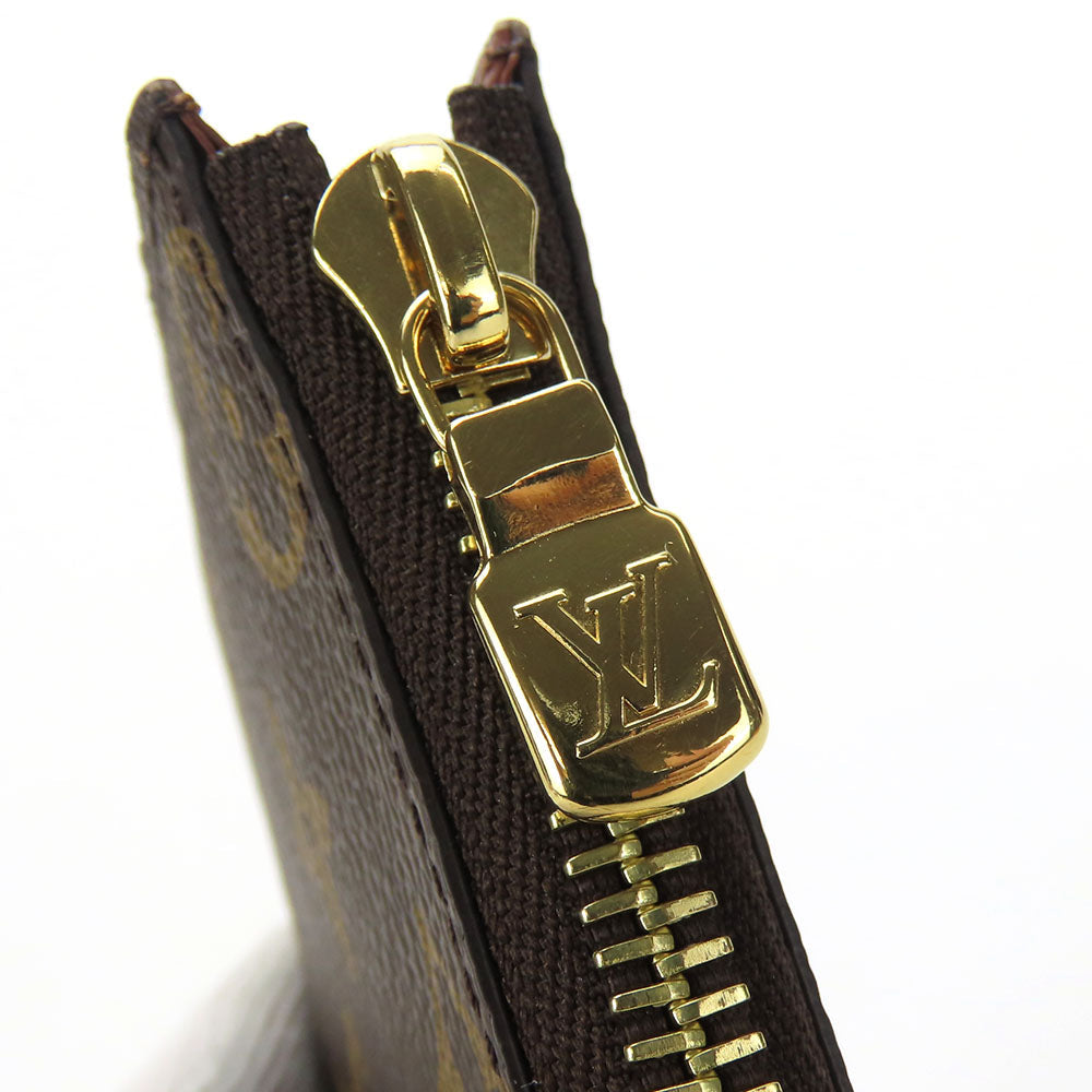 LOUIS VUITTON Card Case M83476 Monogram Brown Portefeuille Noah Compact Women Used Authentic